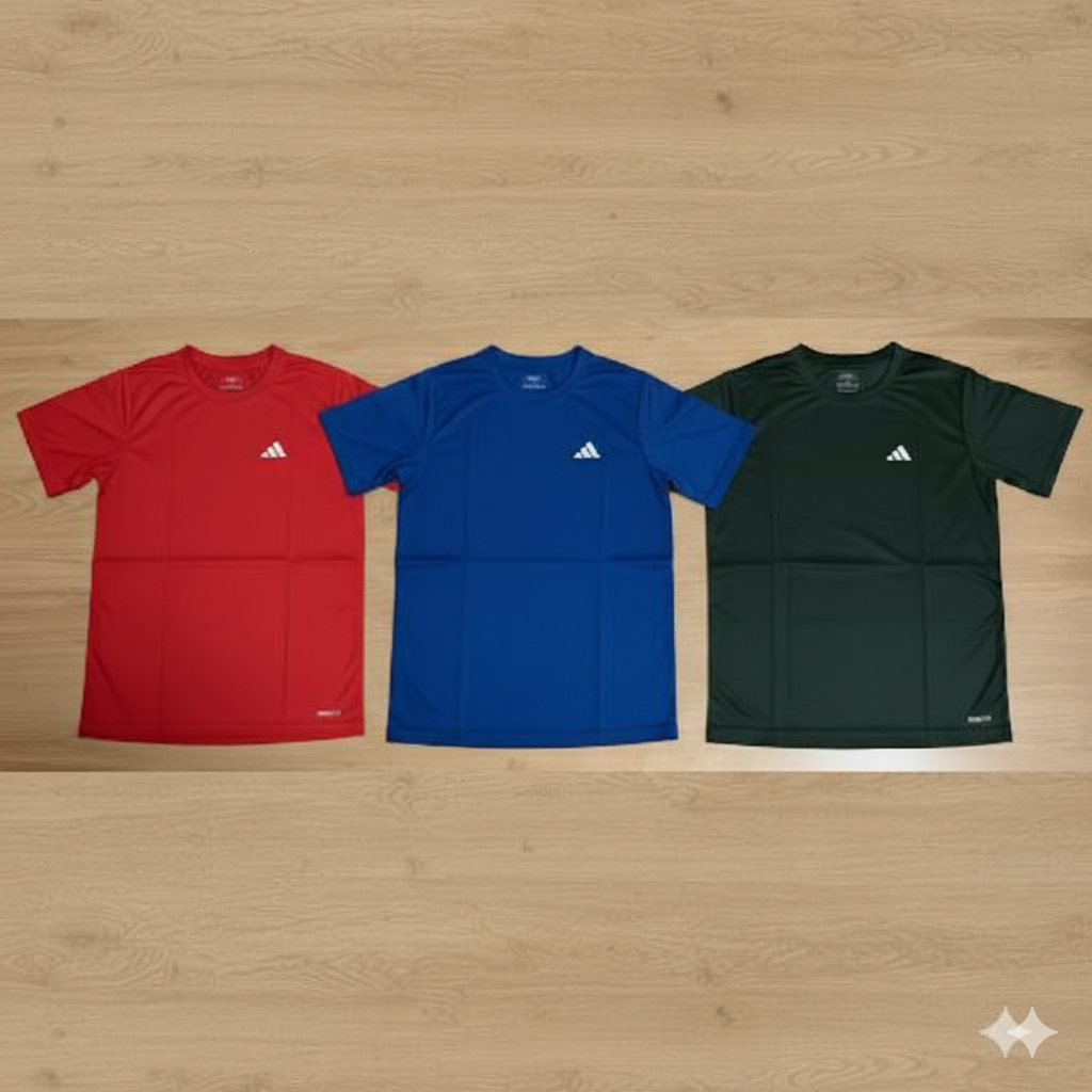 🔥  Kit 3 Camisetas DRY-FIT - Alta performance